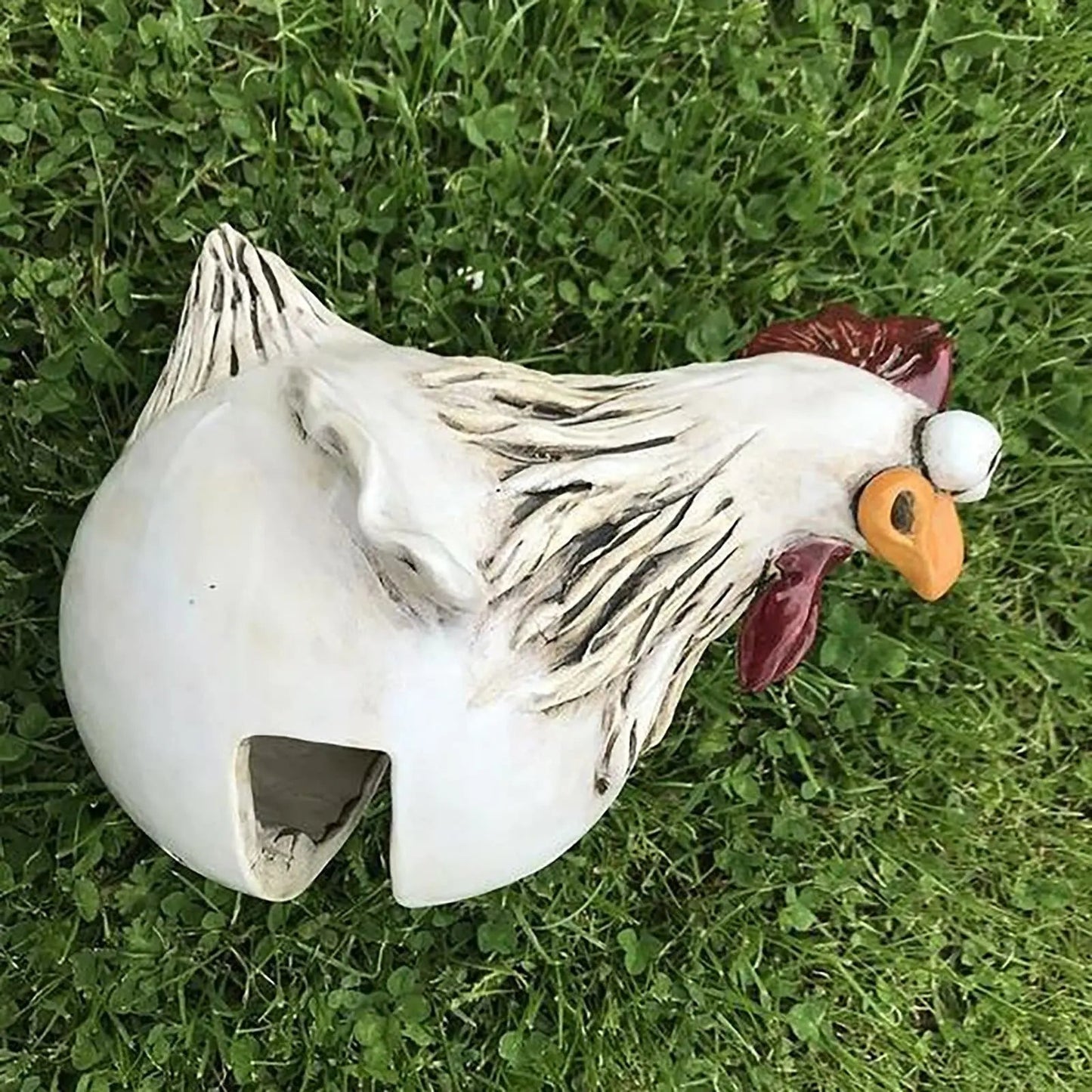 Funny Chicken Garden Fence Decoration