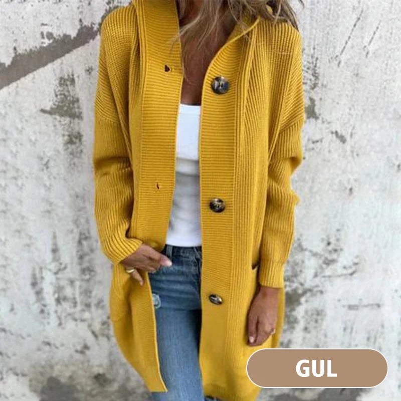 💓Button-down cardigan with hood for women