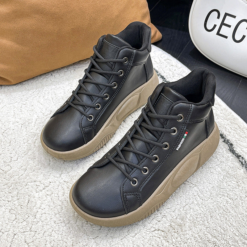 Platform shoes all match fashion women's high top shoes