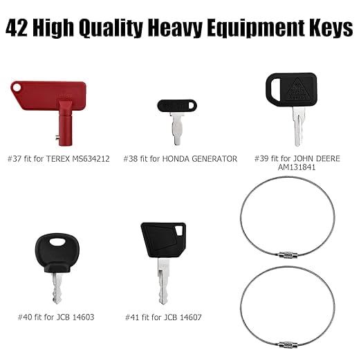 42 Premium Heavy Equipment Keys Master Set