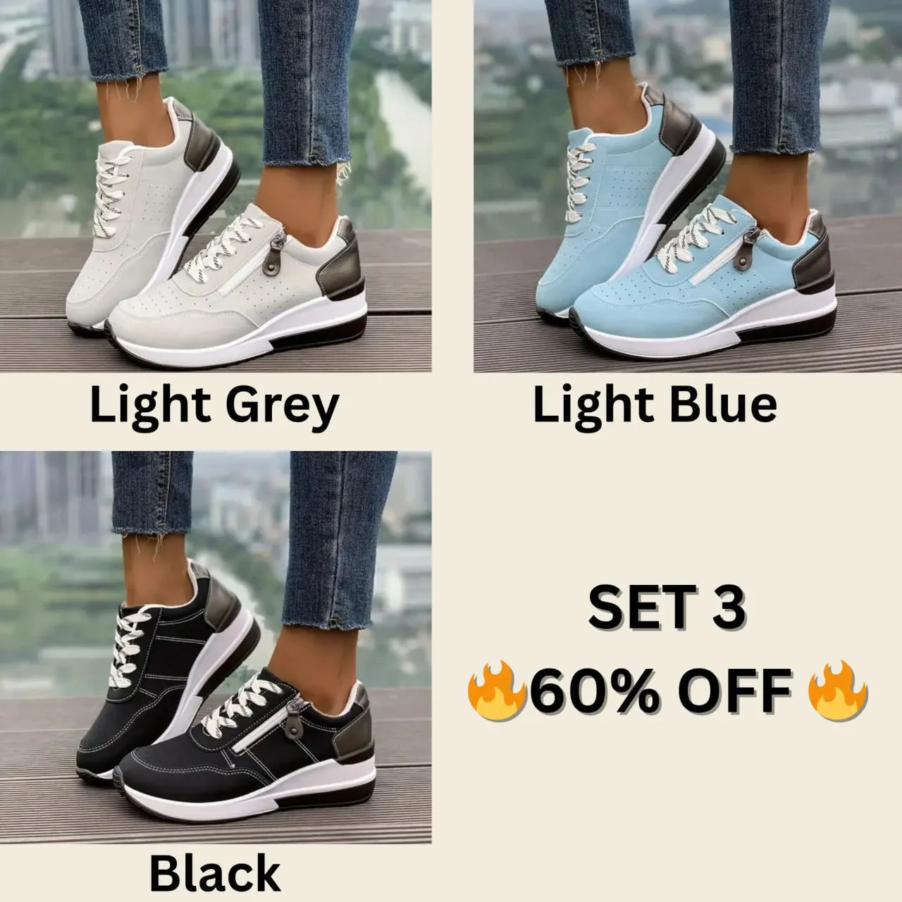 🔥Best Seller-Last Day Sale 60% OFF🔥Plus Size Women's Versatile Low Top Fashion Sneakers