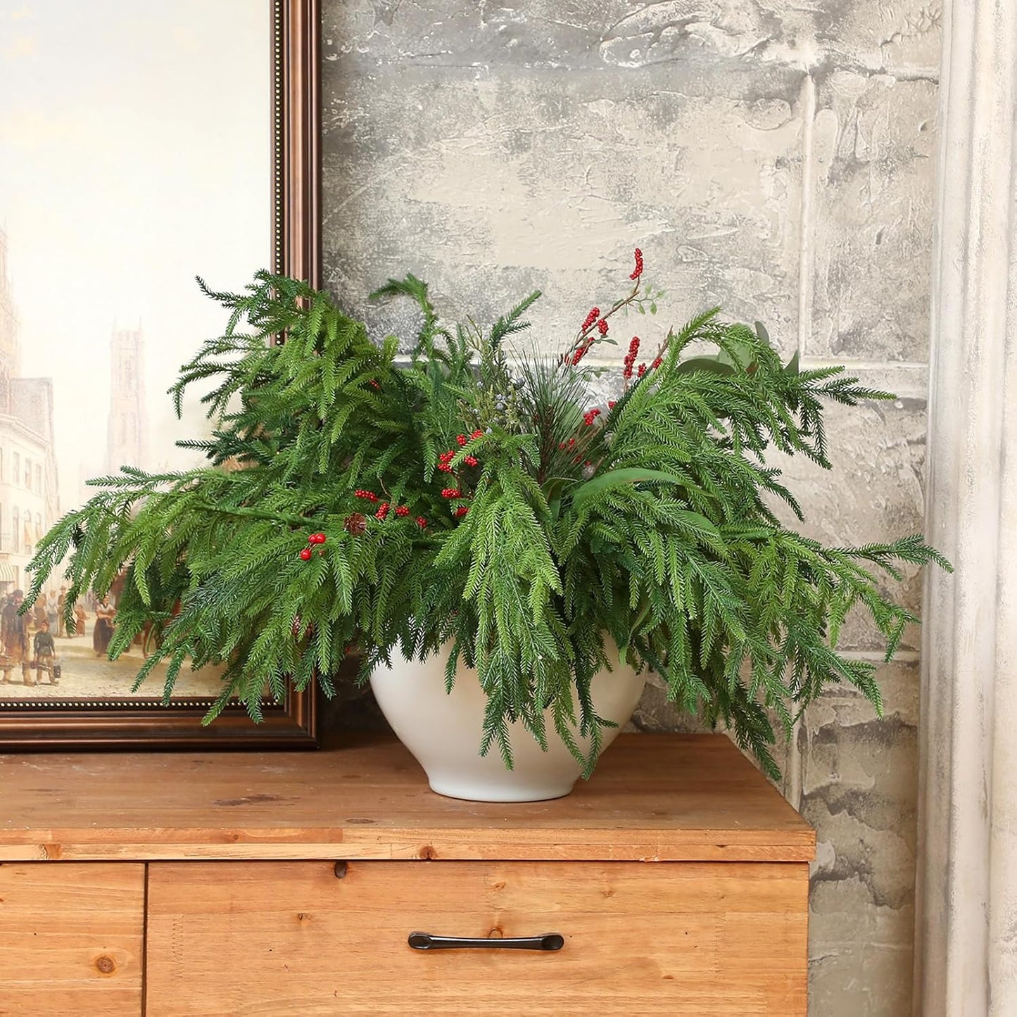 hambort™-🔥Only $7.99🔥The Best Holiday Greenery - Realistic Norfolk Pine Stems