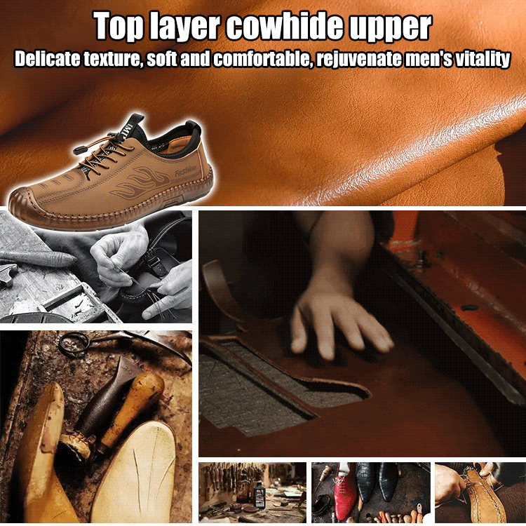 New 2025 fashion casual tendon sole soft sole men's shoes