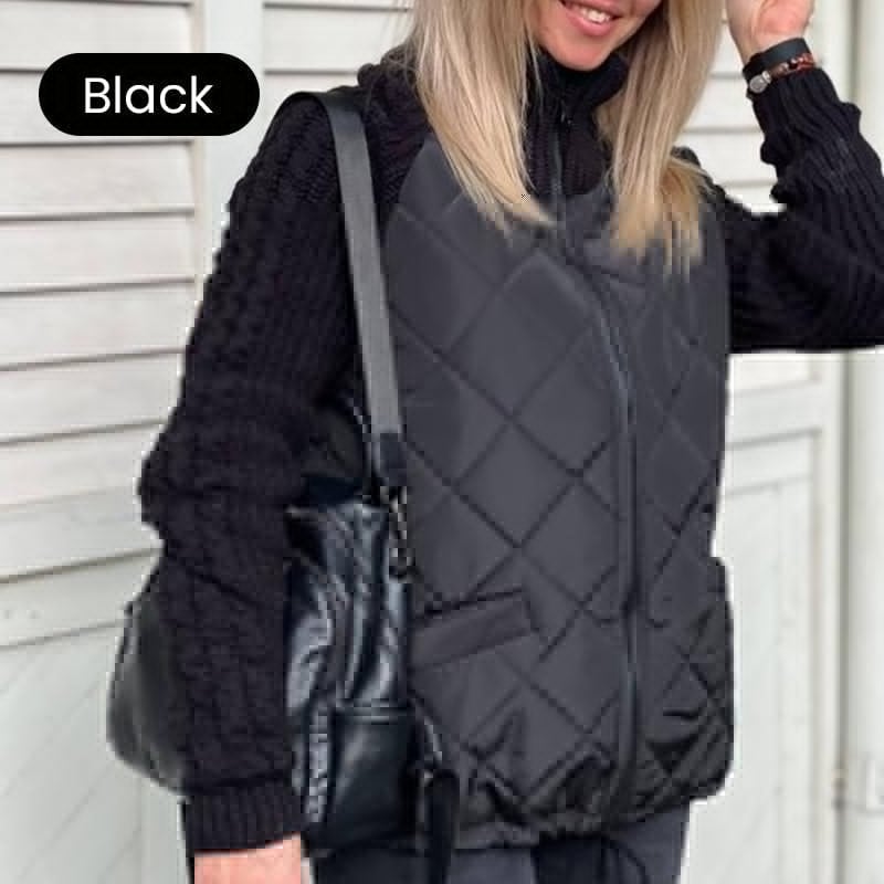 š„Womenās Knit Patchwork Puffy Jacketš§·