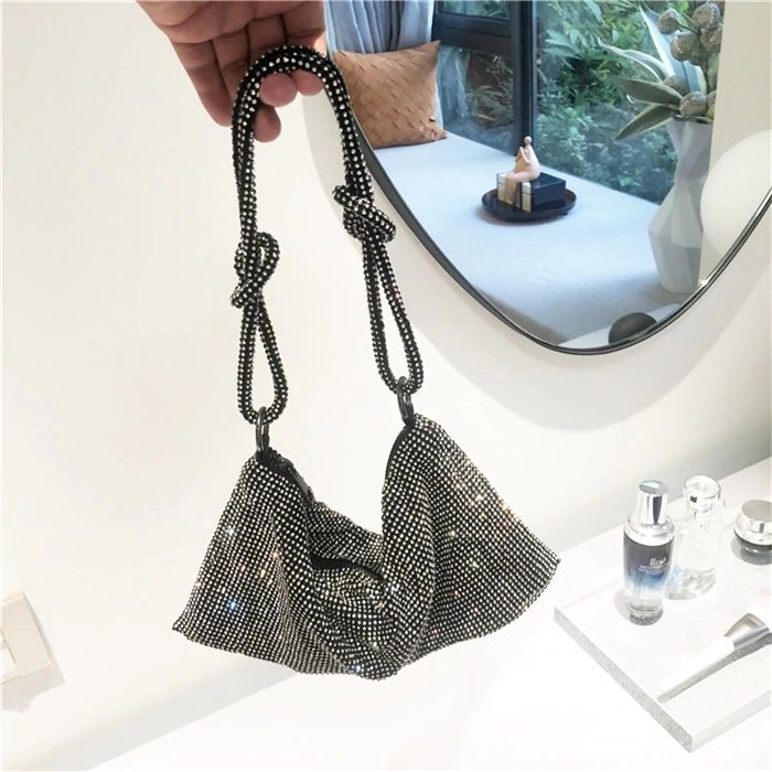 🔥Summer Hot Sale🔥Luxury Design Shiny Rhinestones Handbag