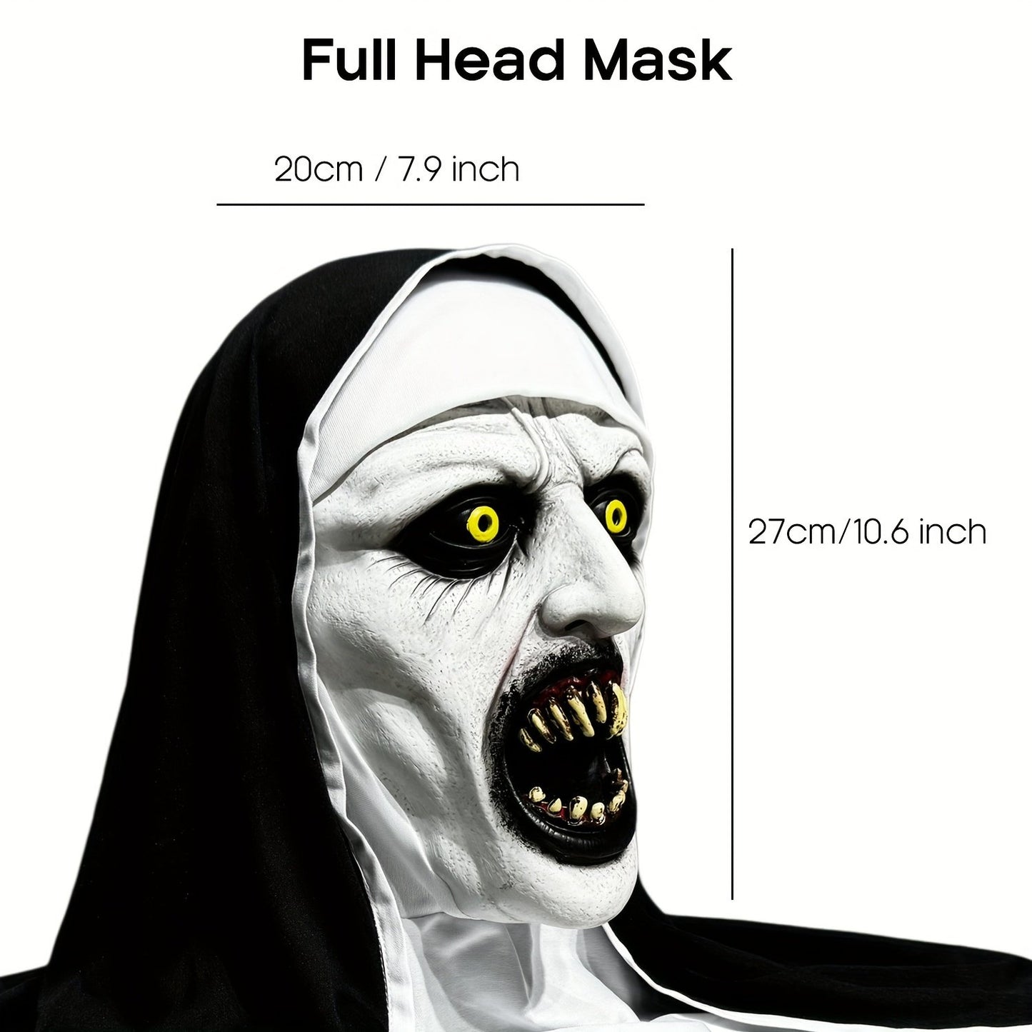 šHalloween Sale 49% OFFāØHorror Latex Nun Maskš