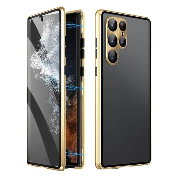 Magnetic Double-sided Tempered Glass Case