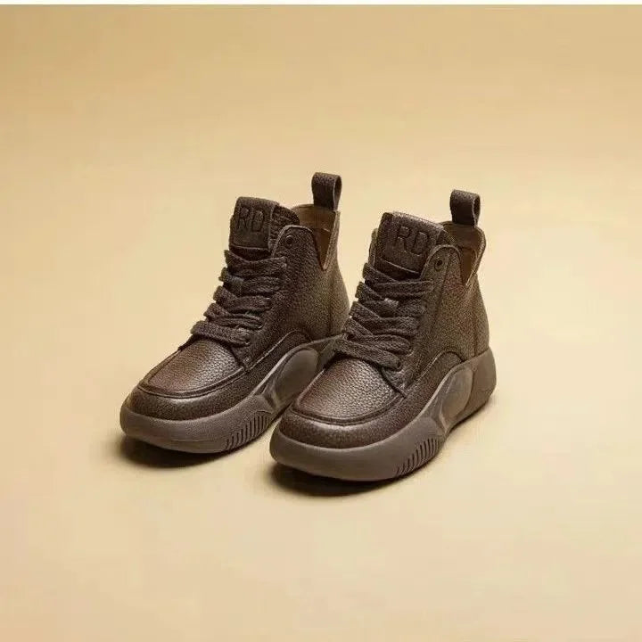 Retro style knee high martin boots