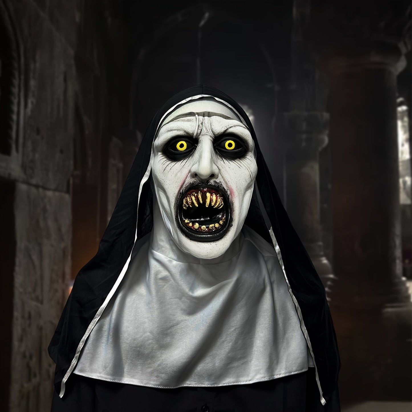 šHalloween Sale 49% OFFāØHorror Latex Nun Maskš
