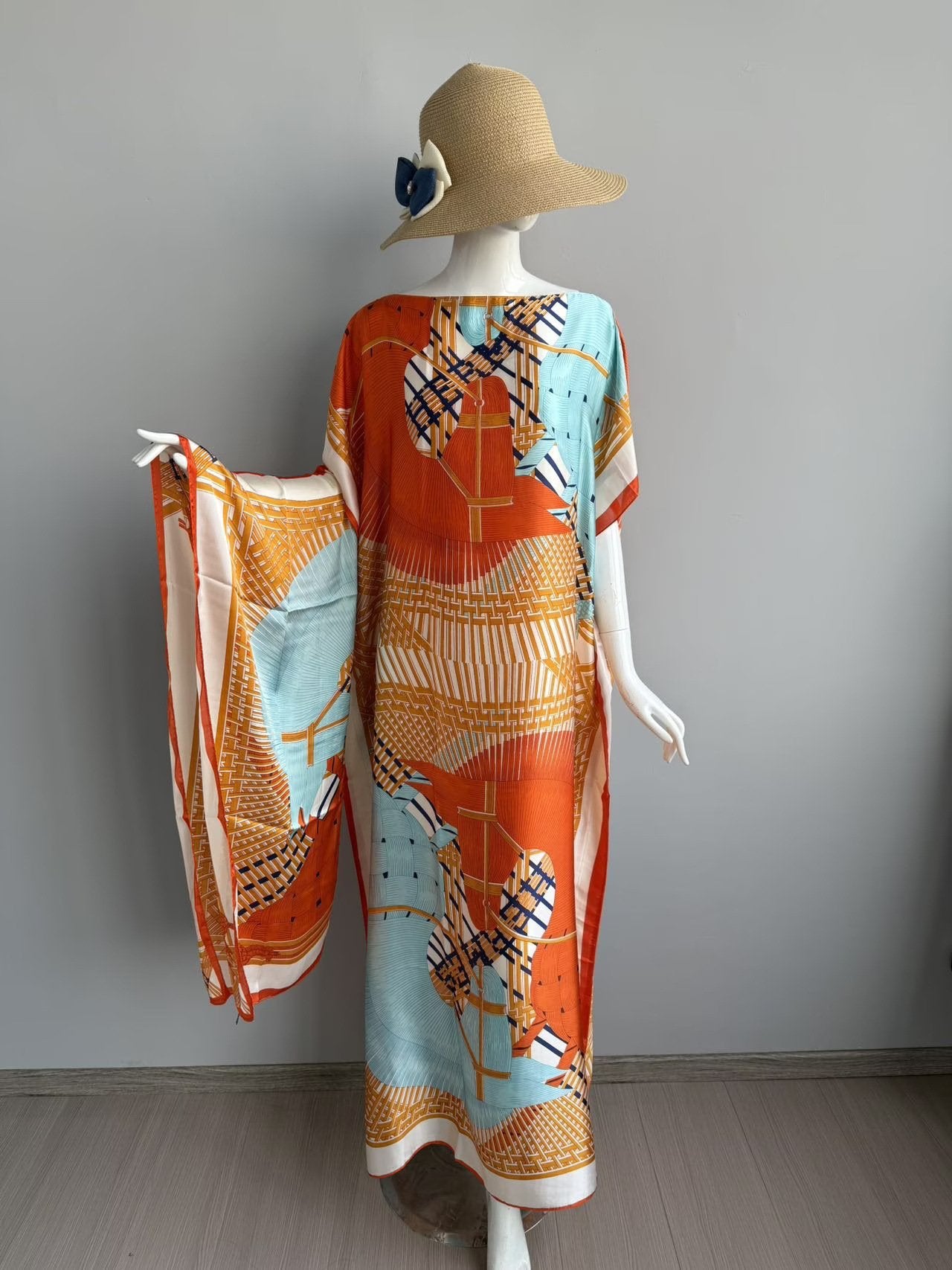 💥2025💥Women's Floral & Butterfly & Peacock Print Cape Shawl & Scarf Set