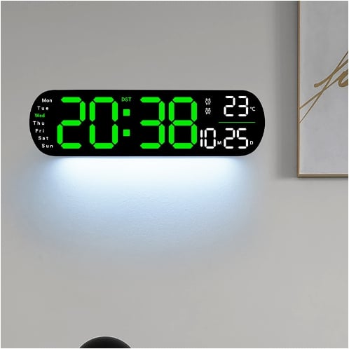 🔥 Upgraded Digital Wall Clock Large Display