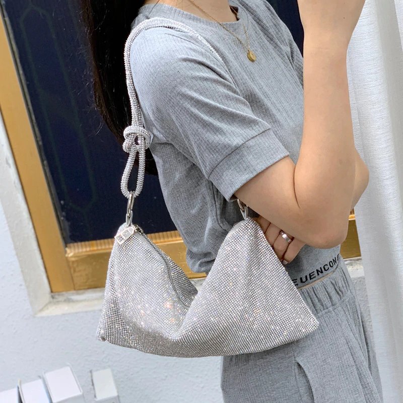 🔥Summer Hot Sale🔥Luxury Design Shiny Rhinestones Handbag