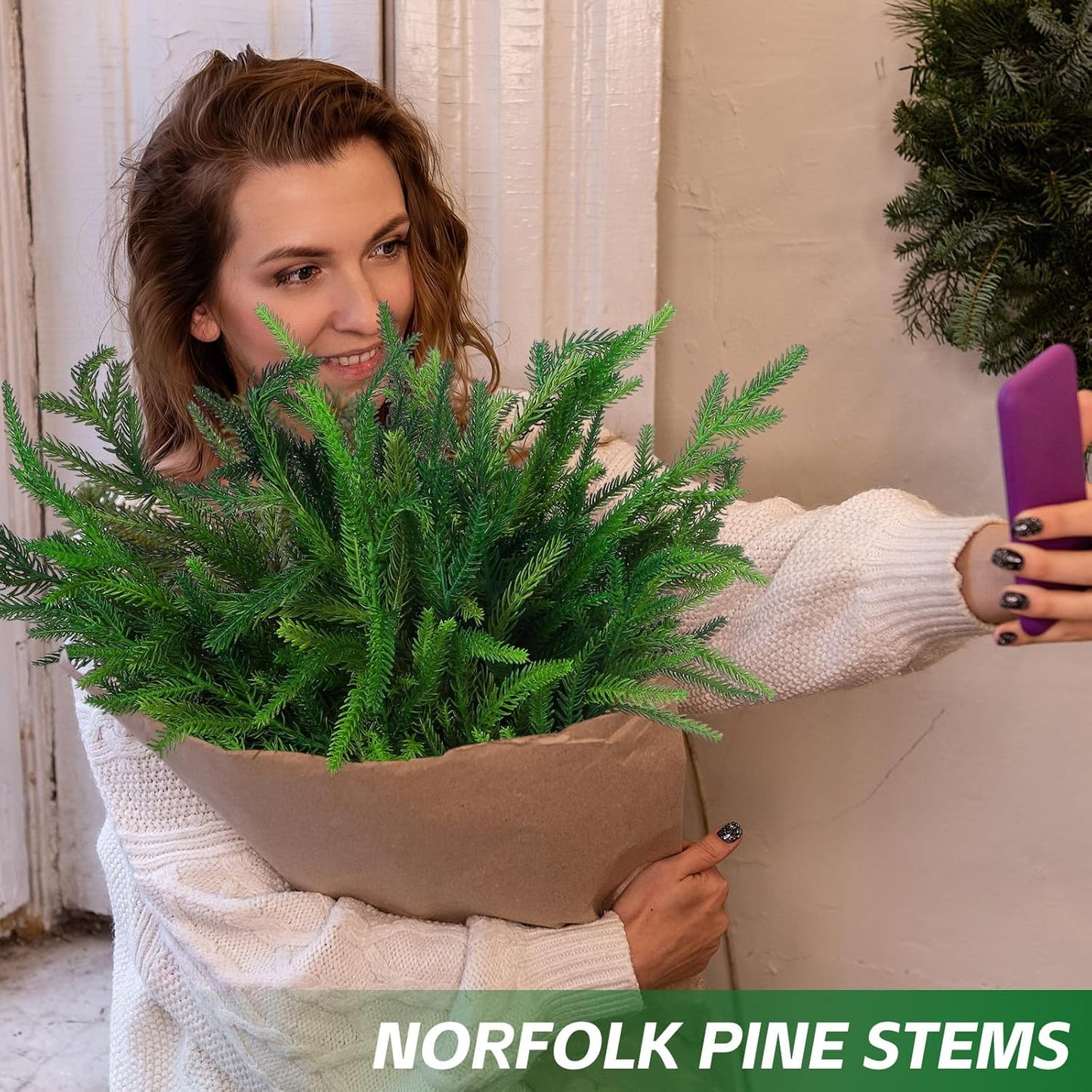 hambort™-🔥Only $7.99🔥The Best Holiday Greenery - Realistic Norfolk Pine Stems