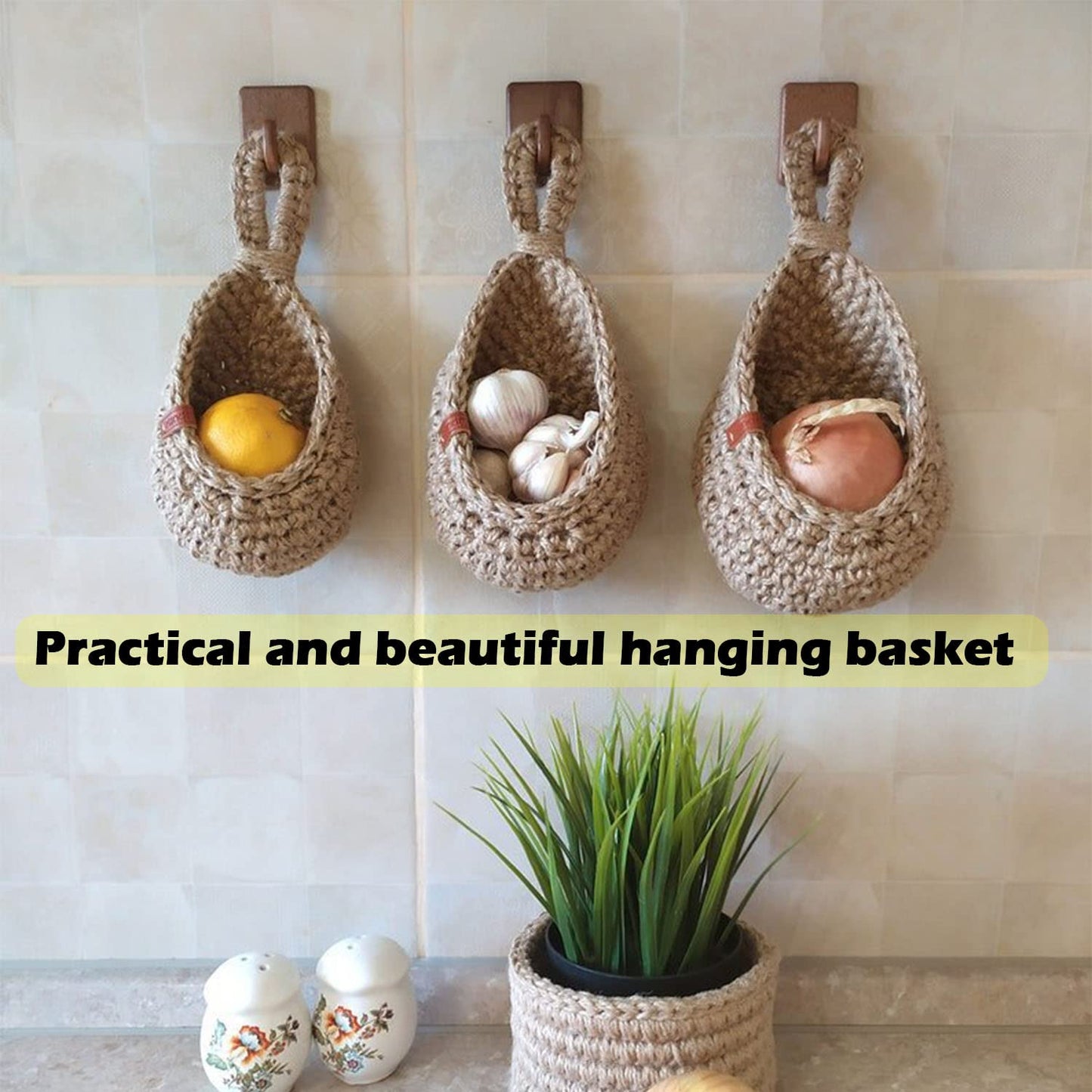 70% Discountš„Hanging Wall Vegetable Fruit Baskets