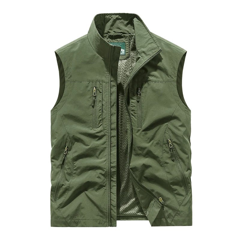 🔥Men's Oversized Sleeveless Vest Jacket With Pockets🧥