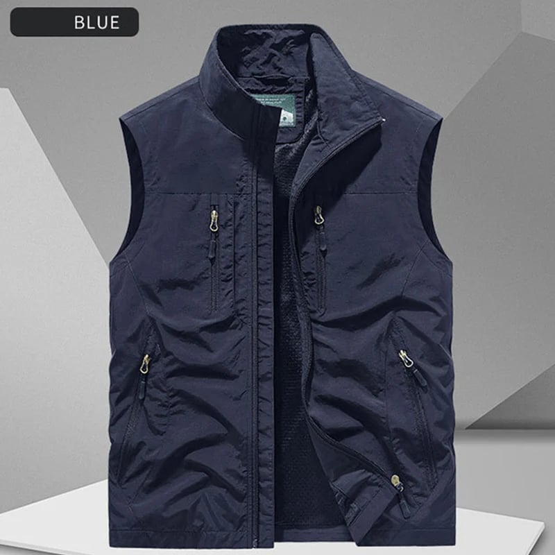 🔥Men's Oversized Sleeveless Vest Jacket With Pockets🧥