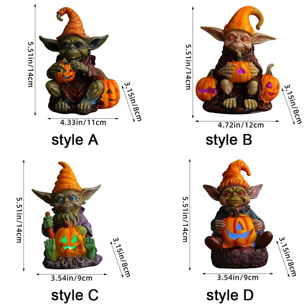 hambort™-Ghoulie Halloween Resin Statue with Pumpkin Lamp - BUY 1 GET 1 FREE