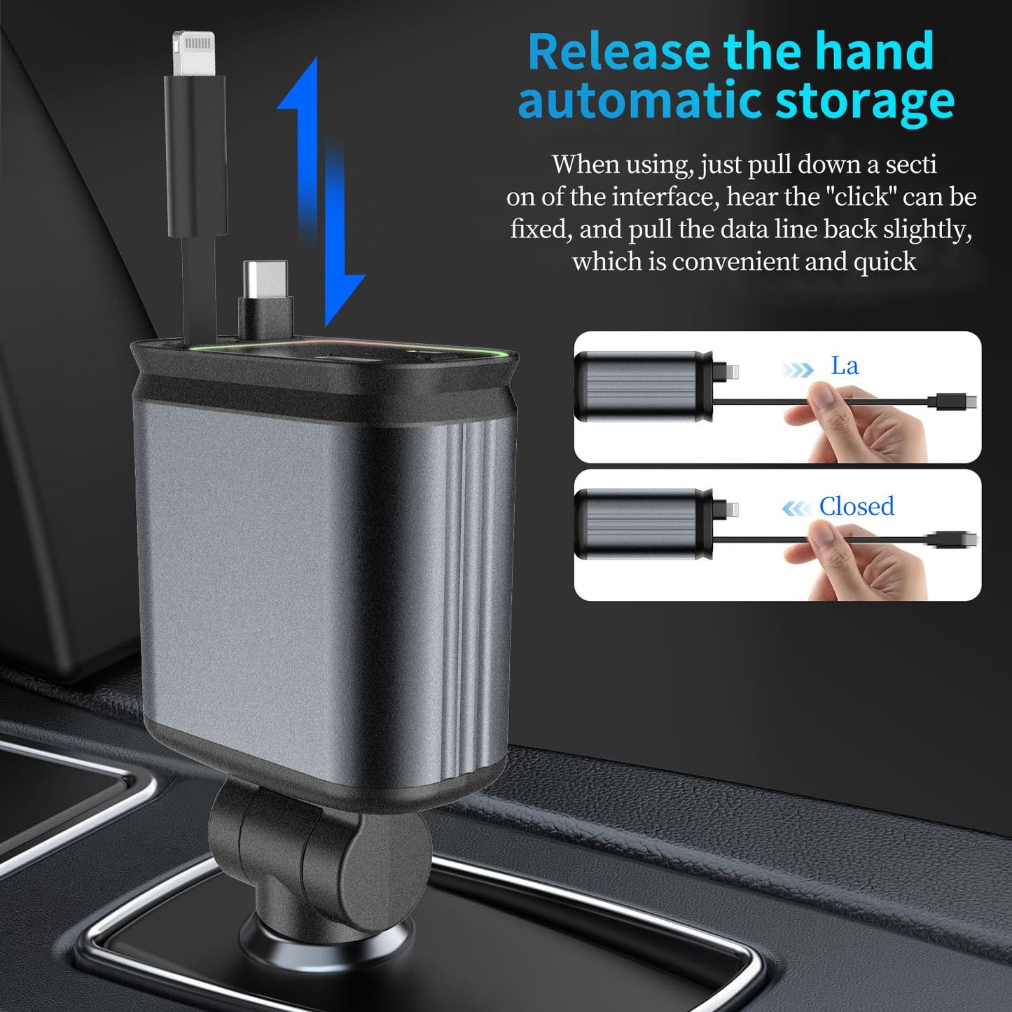 🔥HOT SALE 49% OFF🔥- 4-in-1 Car Phone Charger - 💥Buy 2 Free Shipping!!!