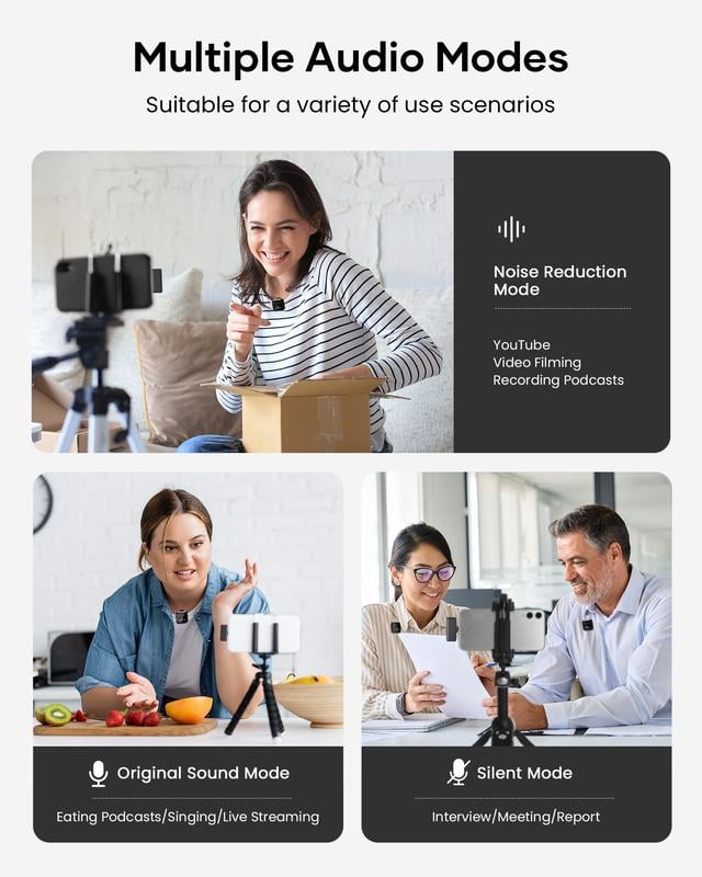 🔥Wireless Lavalier Microphone
