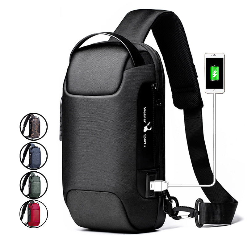 USB charging sport sling Anti-theft shoulder bag(BUY 2 FREE SHIPPING WORLDWIDE!)