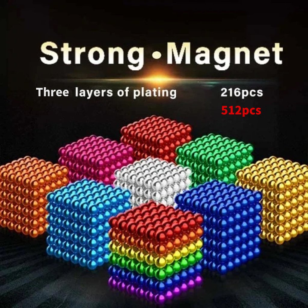 (❤️) Multi Colored 216 Pcs/ 512 Pcs Magnetic Balls,🎁Buy More Save More🎁