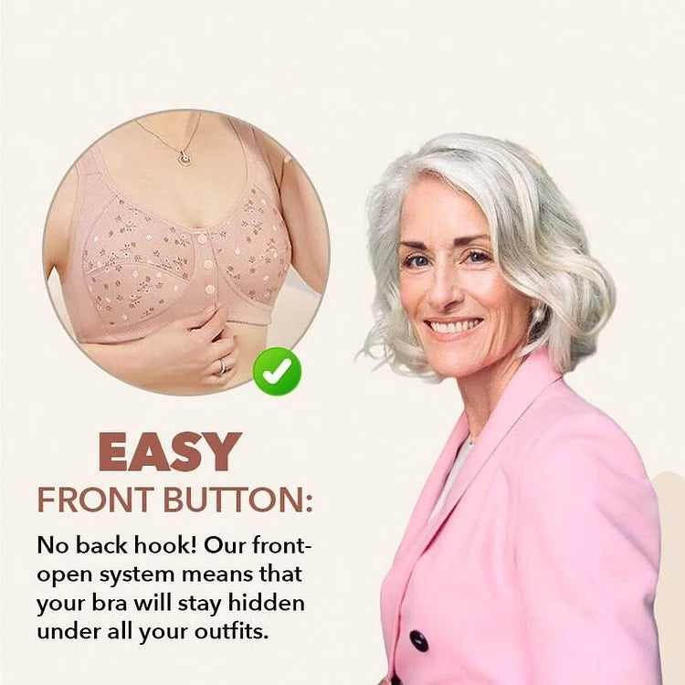 🔥 80% OFF - Comfortable & Convenient Front Button Bra