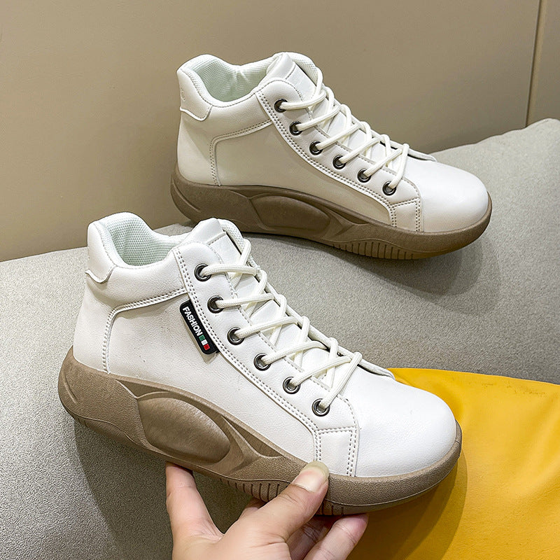 Platform shoes all match fashion women's high top shoes