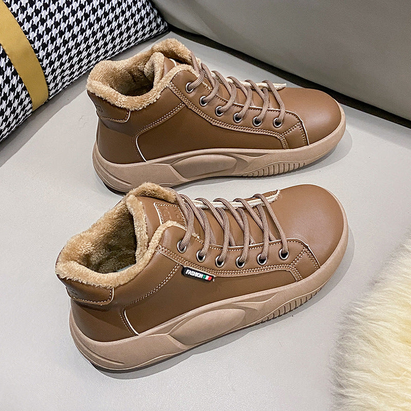 Platform shoes all match fashion women's high top shoes
