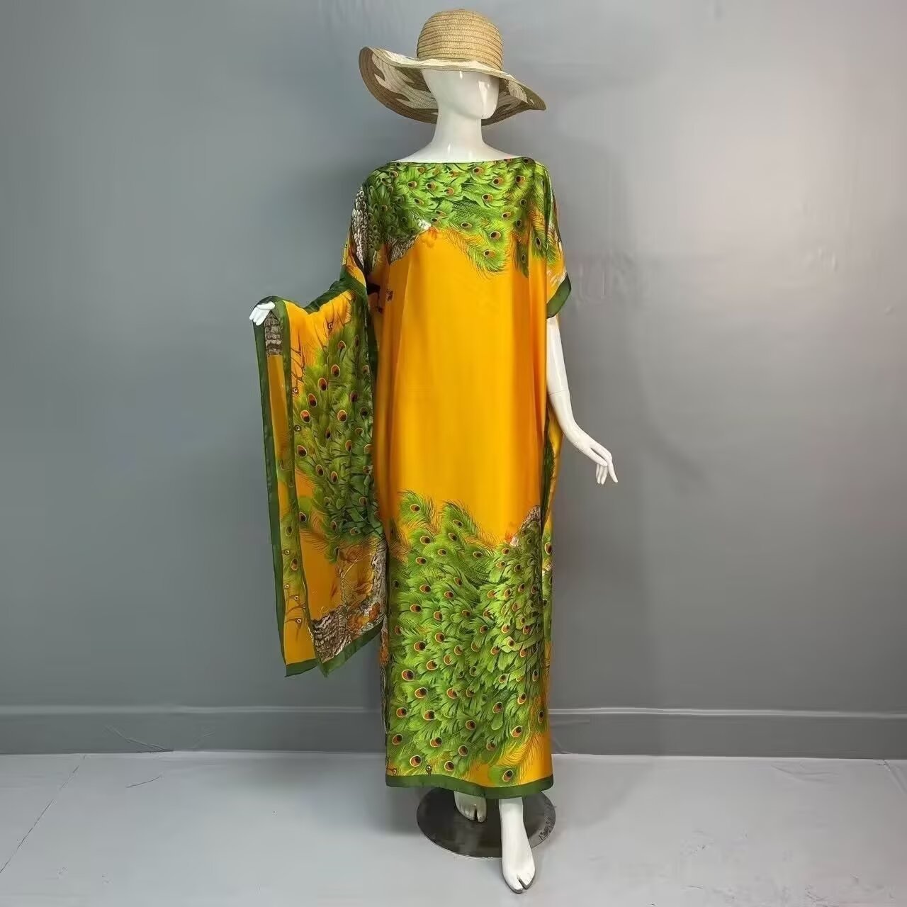 💥2025💥Women's Floral & Butterfly & Peacock Print Cape Shawl & Scarf Set