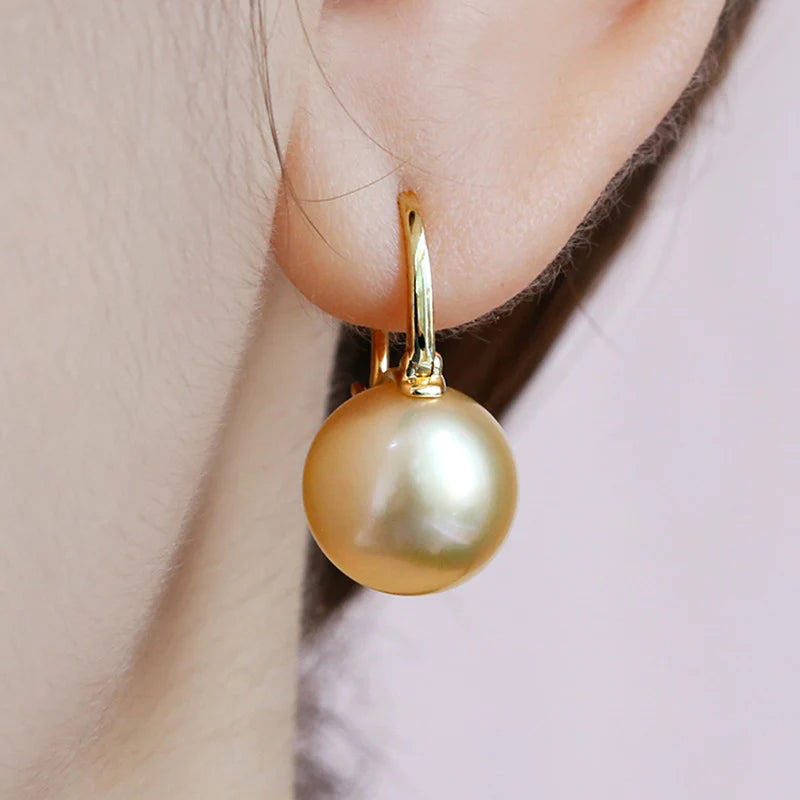 Black Pearl Earrings Available in White Champagne Grey Gold and Black Pearl Dangle Earrings