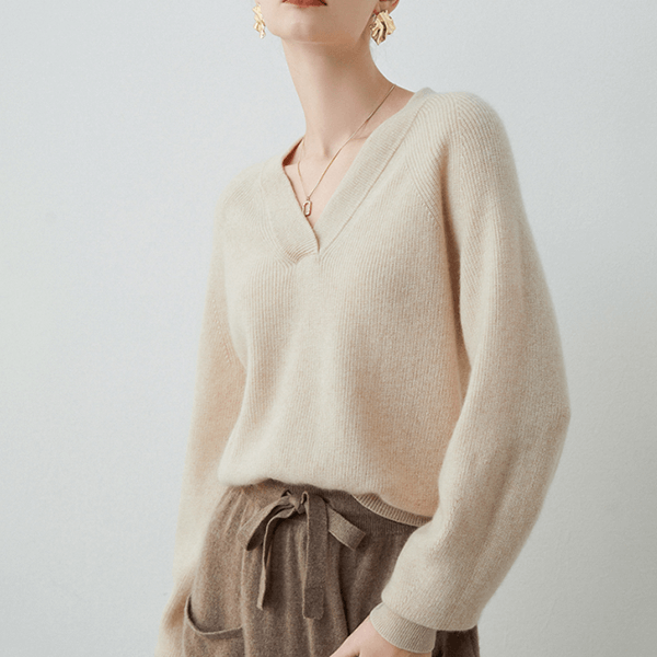 🔥WOMEN'S V-NECK CASHMERE SWEATER