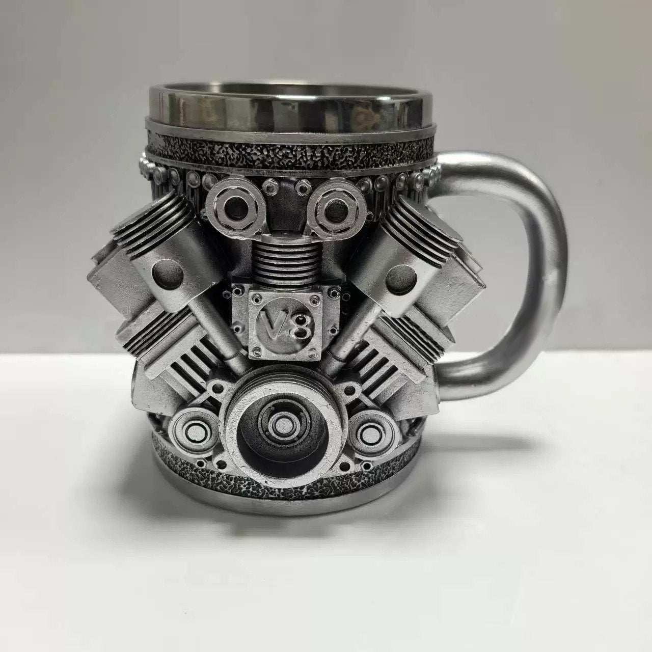 🔥Limited Edition-49% OFF🎁V8 Engine Stainless Steel Mug🚚BUY 2 FREE SHIPPING