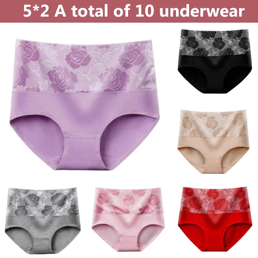 🔥Buy 5 Get 5 Free Cotton Tummy Control Underwear