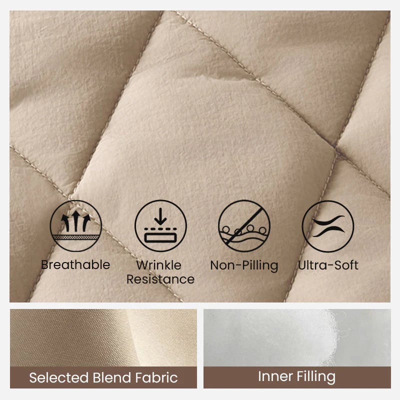 š„Womenās Knit Patchwork Puffy Jacketš§·