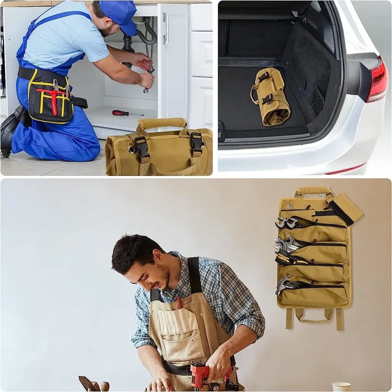 🔥Portable Foldable Tool Storage Bag, Roll Up Tool Bag