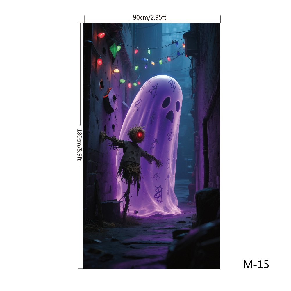 ππ2025 Christmas and Halloween front door decoration