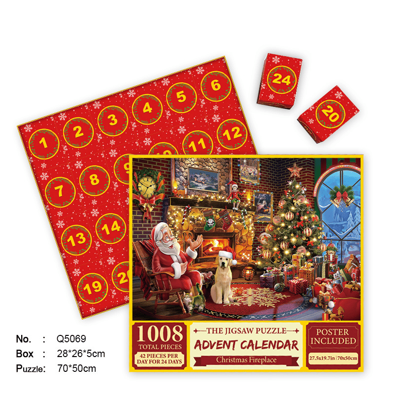 🎄Christmas Advent Calendar Jigsaw Puzzle 1000 pcs 🧩