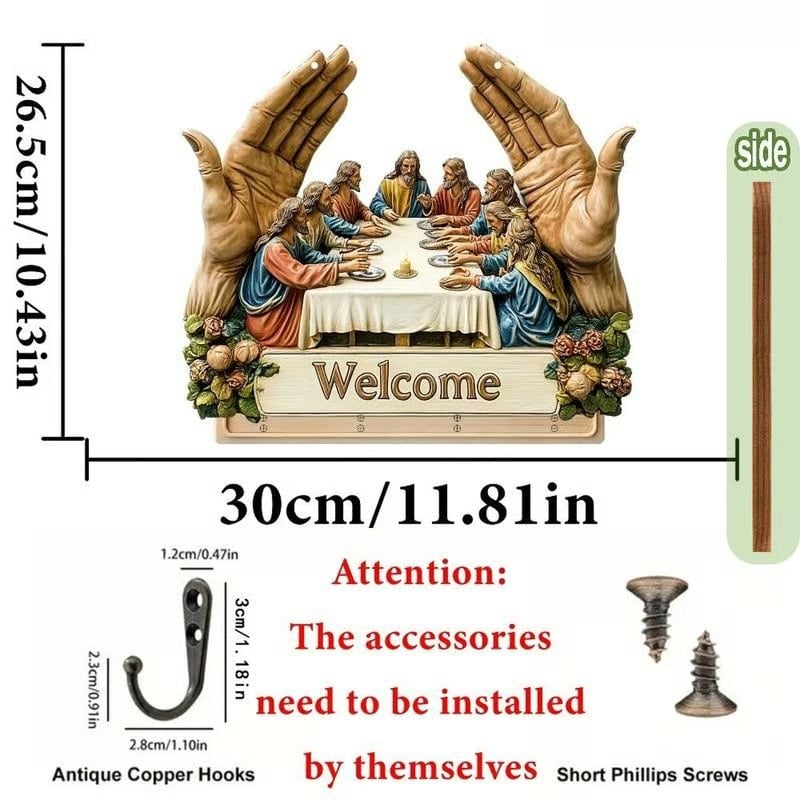 ✝️ Jesus & Disciples Wall Art Key Holder