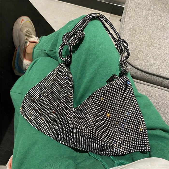 🔥Summer Hot Sale🔥Luxury Design Shiny Rhinestones Handbag