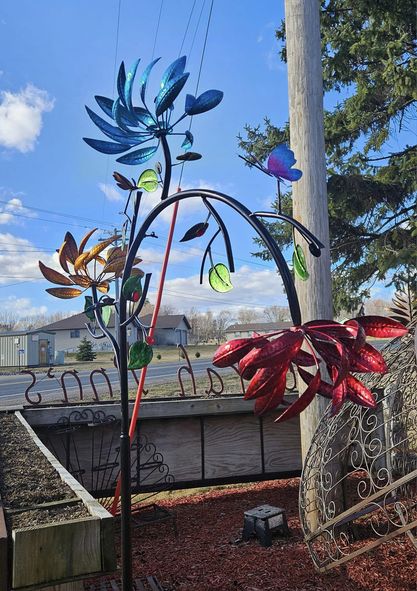 hambort™ -Beautiful Summer Multi Colored Flowers Wind Spinner