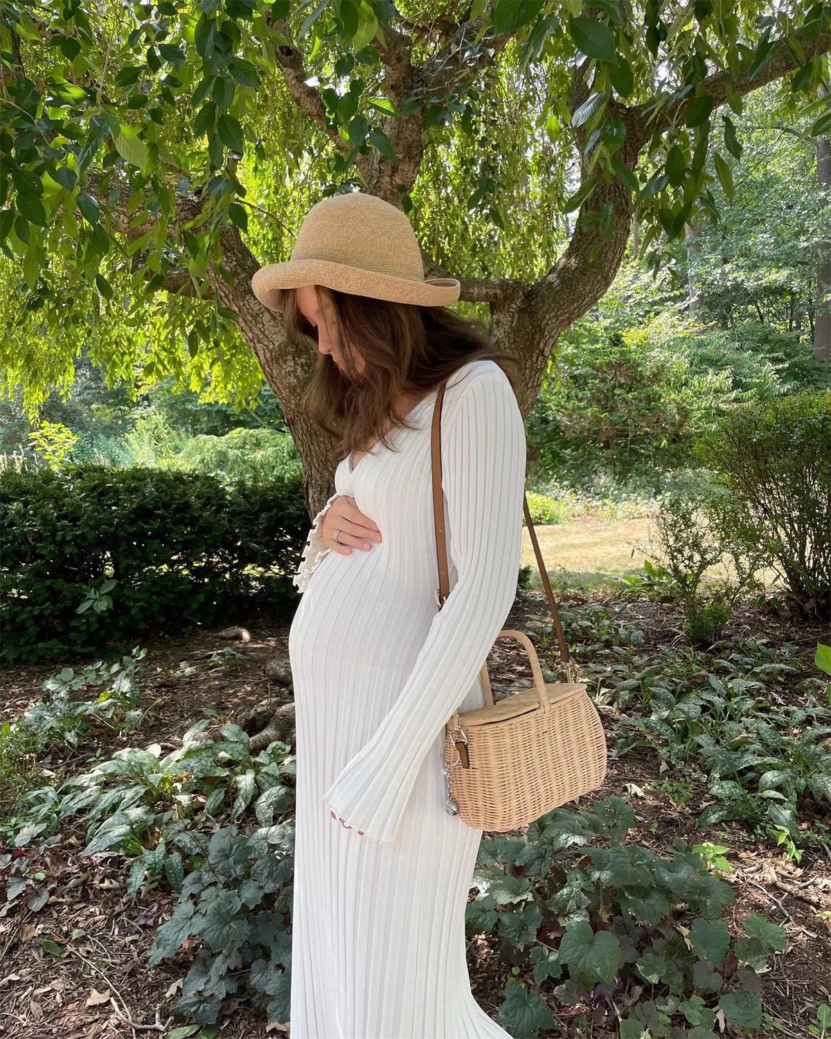 2025 Fall New Sleeved Knit Midi Dress(Buy 2 Free Shipping)