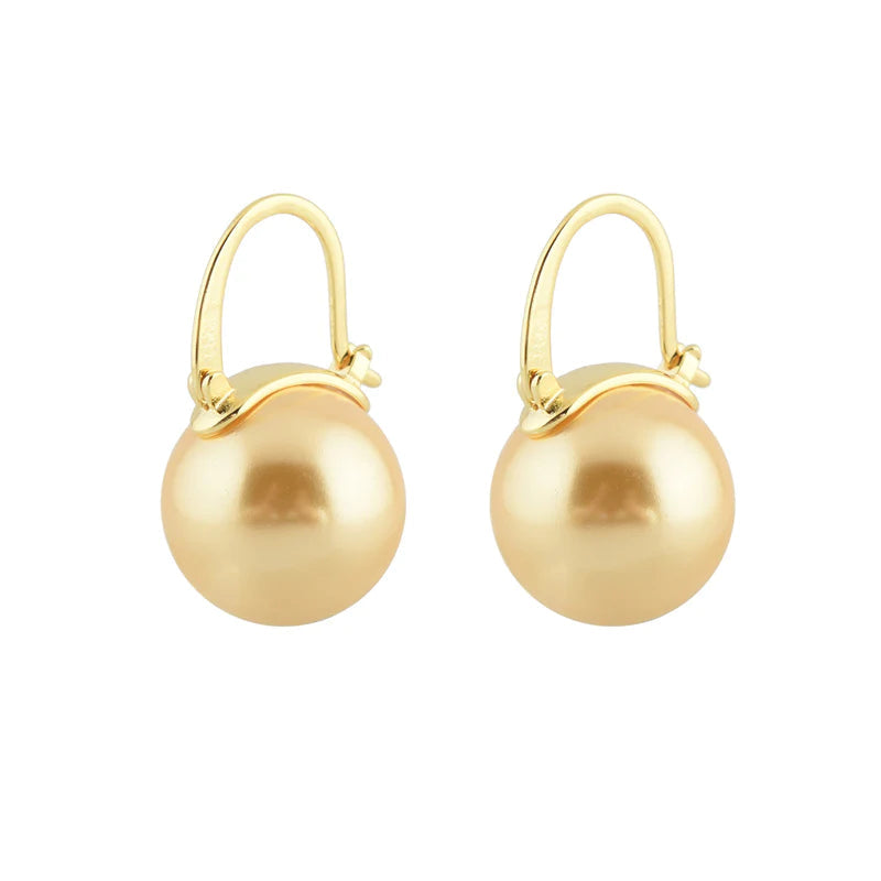 Black Pearl Earrings Available in White Champagne Grey Gold and Black Pearl Dangle Earrings