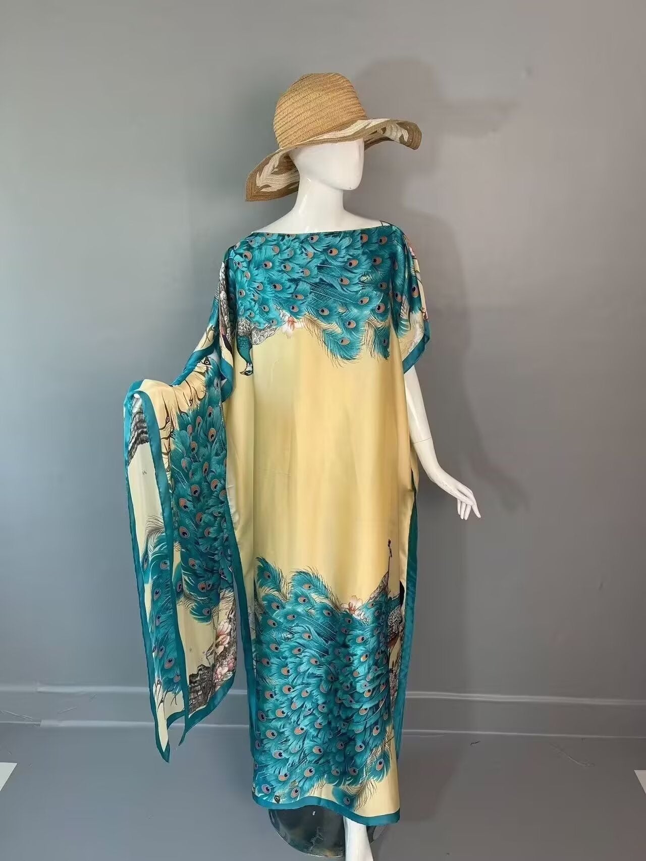 💥2025💥Women's Floral & Butterfly & Peacock Print Cape Shawl & Scarf Set