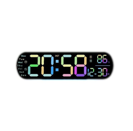 🔥 Upgraded Digital Wall Clock Large Display