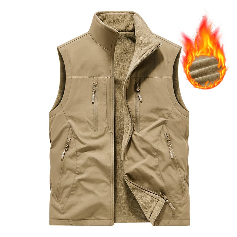🔥Men's Oversized Sleeveless Vest Jacket With Pockets🧥