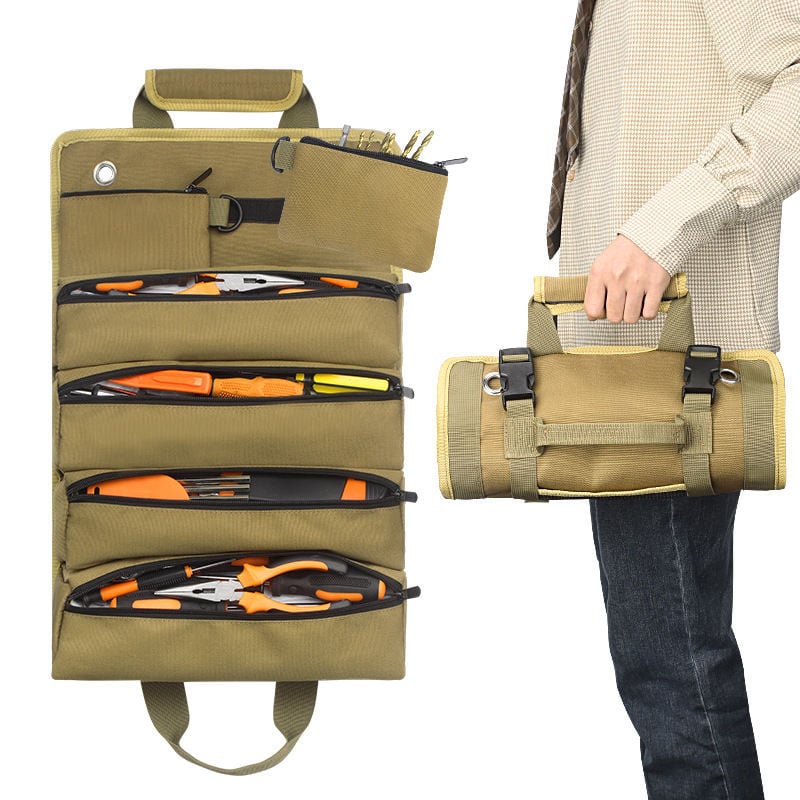🔥Portable Foldable Tool Storage Bag, Roll Up Tool Bag