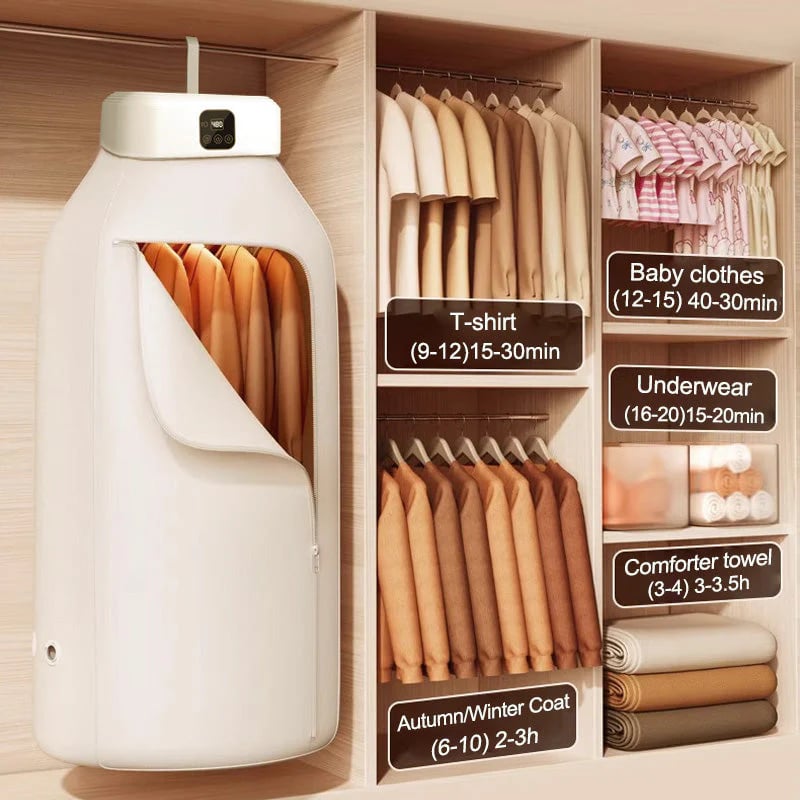Portable, Compact, Foldable Electric Dryer