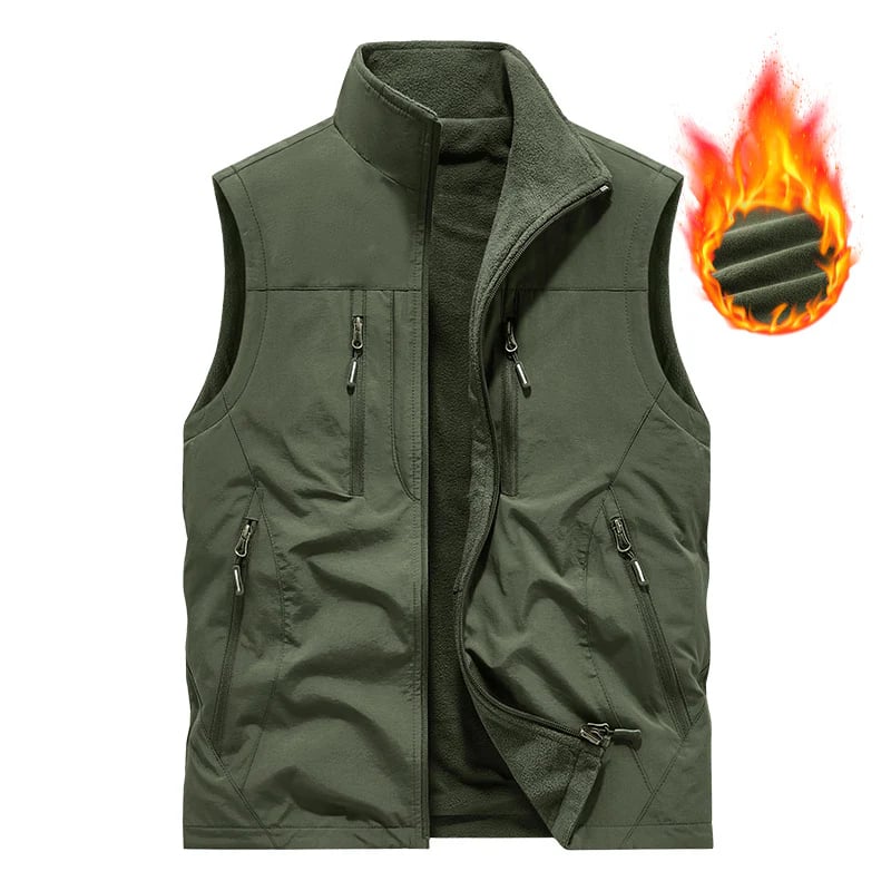 🔥Men's Oversized Sleeveless Vest Jacket With Pockets🧥