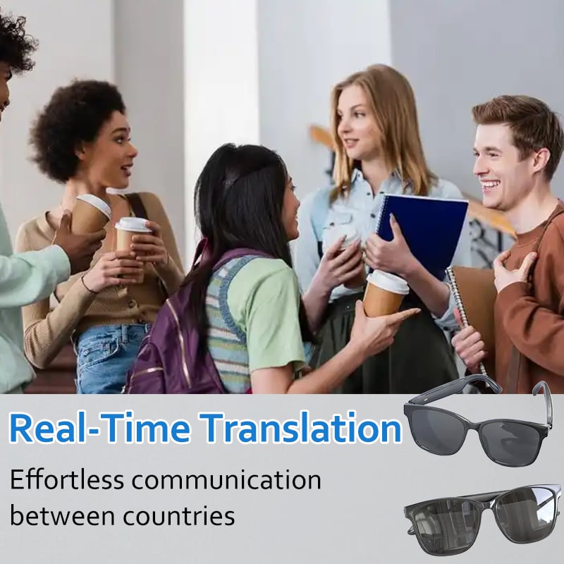 Last Day Promotion 49% OFF🔥- HY-C8 AI Wireless Bluetooth Translation Glasses