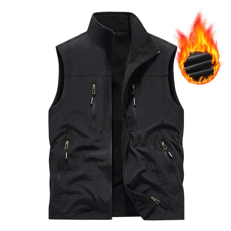 🔥Men's Oversized Sleeveless Vest Jacket With Pockets🧥